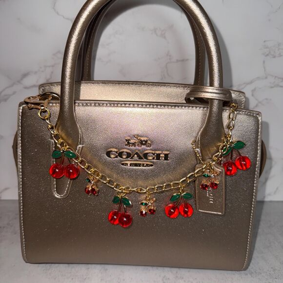 Red Cherry purse Charm Novelty Chain Strap - Picture 5 of 9